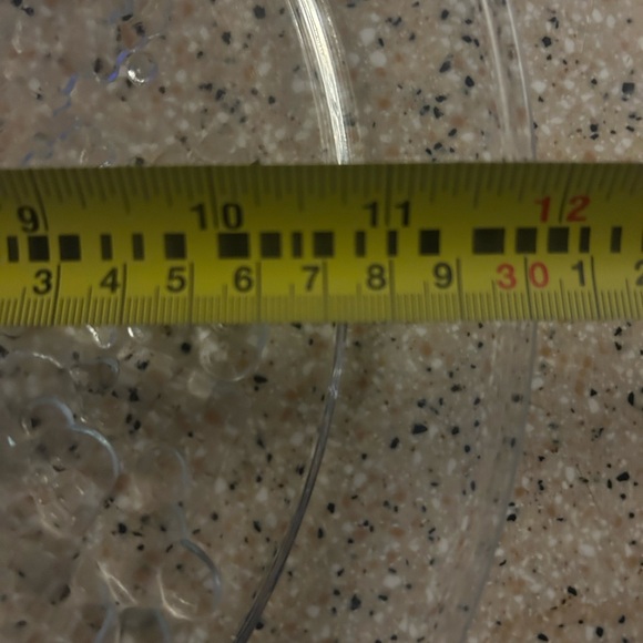 Vintage Clear Glass Serving Christmas Tree Sandwich Cake Plate Platter 13" - Picture 3 of 4